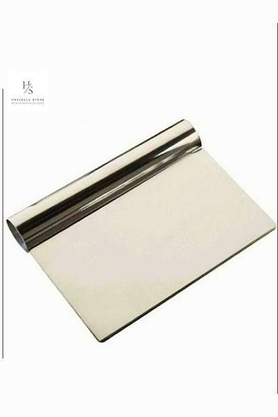 HACIOGLU STORE Stainless Luxury Steel Dough Cutting Apparatus Steel Cutter Scraper Cake Shaping Spatula