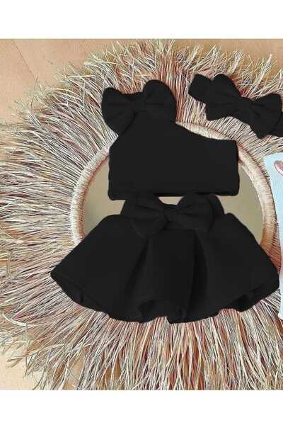 MUMİKİDS CROP - ETEK VE BANDANA SETİ TAKIMI