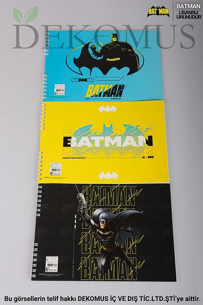 Batman دفتر رسم مرخص من DEKOMUS باتمان "مفرد" مقاس 17*24 سم 15 ورقة