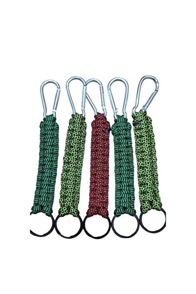 moonparacord سلسلة مفاتيح باراكورد خارجية 5 قطع