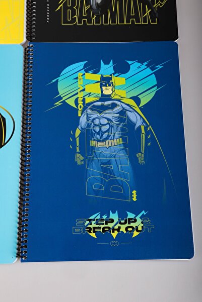 Batman Dekomus with Licensed Batman "Single" A4 80 Sheets Checked Notebook