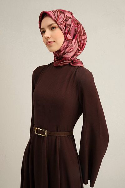 Armine Πολύχρωμο μεταξωτό μαντήλι 7 κόκκων Twill 9323D μοτίβο μάρμαρο
