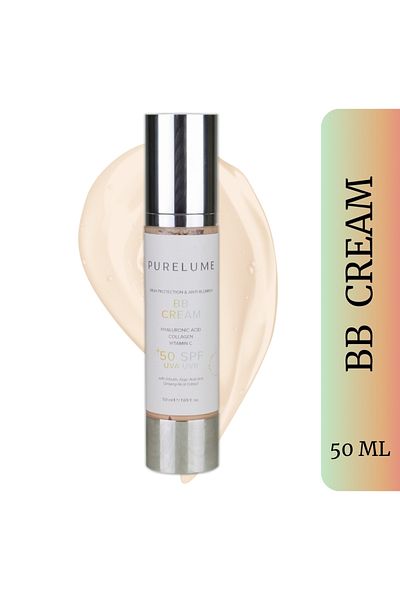 Pure Lume Moisturizing & Brightening, Skin Tone Equalizer with Hyaluronic Acid and Collagen 50 Spf Bb Belt