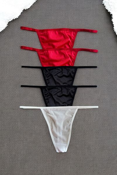 BLİSS WEAR FASHION Women's 5Li String Thong Panties