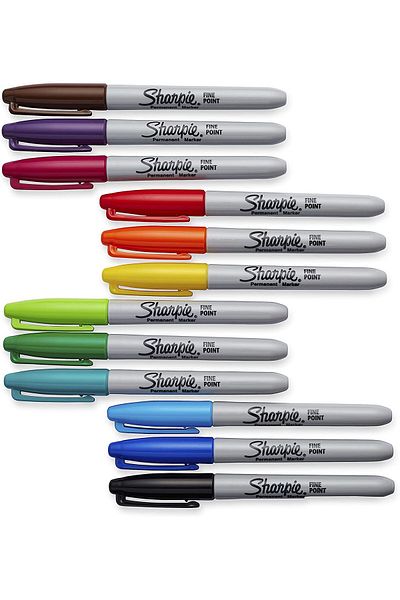 Sharpie Fine Tip Permanent Markers [x12 colors]
