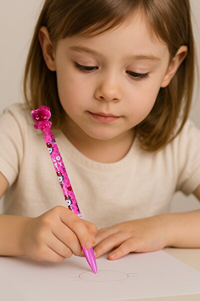 Hello Kitty DEKOMUS İLE LİSANSLI HELLO KITTY "TEKLİ" JELLY VERSATİL UÇLU KALEM 0.7 MM