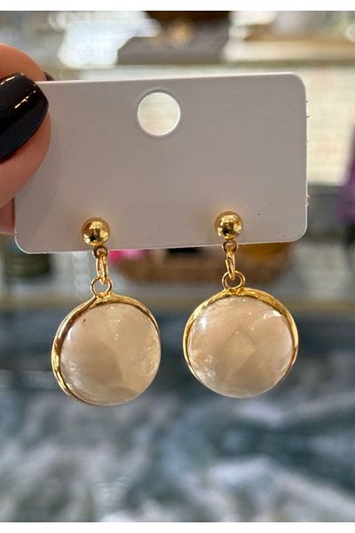 MioArt Acrylic Ball Round Stylish Dangle Women's Earrings