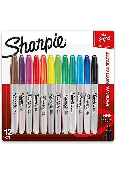 Sharpie Fine Tip Permanent Markers [x12 colors]