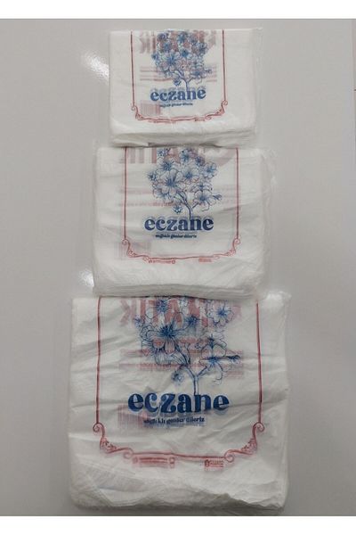 Onbir Tedarik 500 Pieces - 24×45 cm Medium Size Athlete Bag Pharmacy