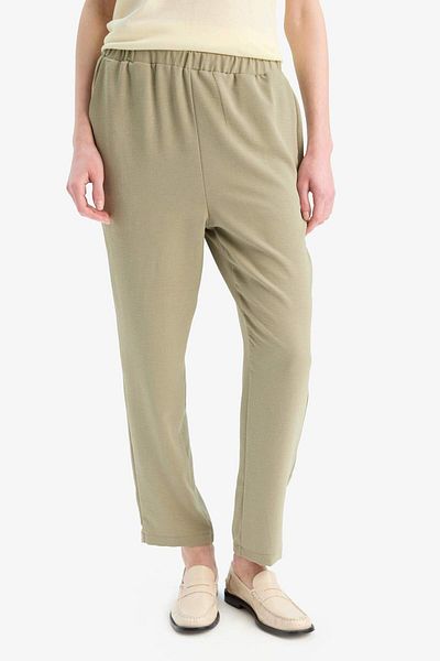 DeFacto Straight Fit Basic Straight Aerobin Trousers with Pockets E6769Ax25Sp