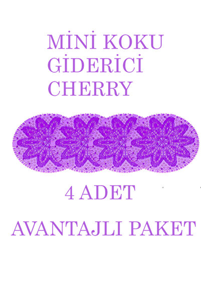 Rulopak Mini Lavabo Pisuvar Süzgeci Koku Giderici Cherry 4'Lü Paket