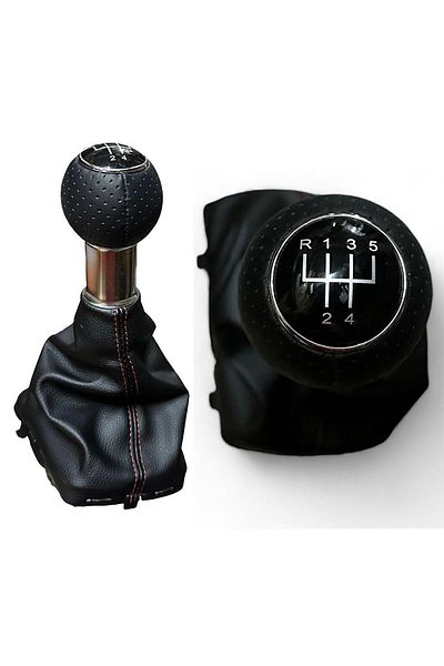 gkl Audi A3 Gear Shift Knob + Boot (Black Numberator) 2001-2005 8L0863279