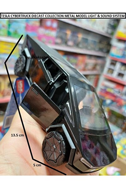OYUNCAKSAHİLİ Tesla Cybertruck Diecast Metal Tarzı Koleksiyon Jip Kapılar Bag...