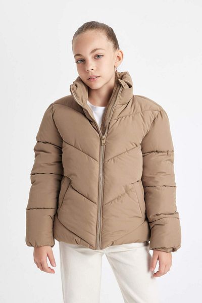 DeFacto Girl - Water Repellent Fleece Lined Puffer Jacket C5391A824Au