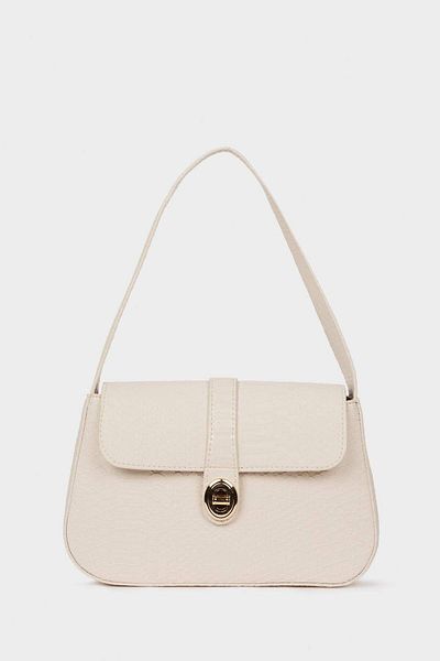 DeFacto Baguette-Tasche mit Schlangenledermuster für Damen E6966AXNS