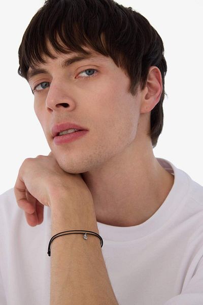 DeFacto Unisex-Armband aus Seil und Stahl, Atolyewolf E6205axns