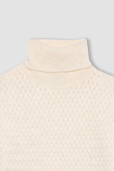 DeFacto Dívčí oversize Wide Fit rolák pletený svetr B1729A823Wn