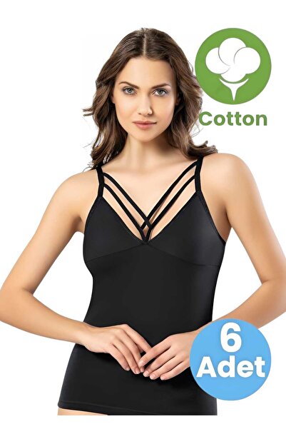 Uniquetrenders Жіночий 6-панельний майка з бретельками та хрестоподібним вирізом