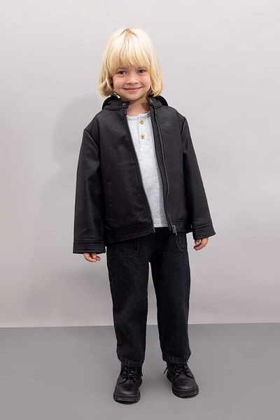 DeFacto Baby Boy Hooded Plush Lined Coat - A2220A524Au