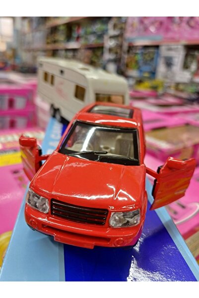 OYUNCAKSAHİLİ Karavan Range Jip Metal Ve Karavan 2 Parça Koleksiyon Demir Oyu...