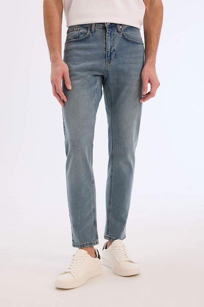 DeFacto Τζιν παντελόνι Slim Tapered Fit E7108ax25sp