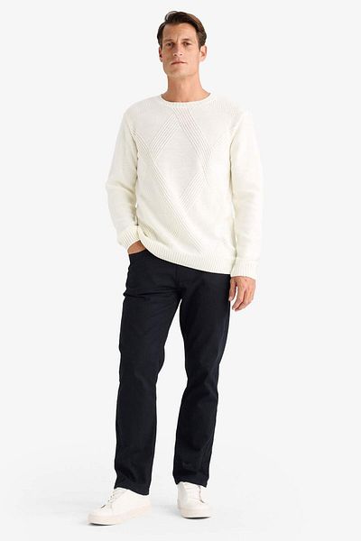 DeFacto Standard Fit Crew Neck Knitwear Sweater E6990Ax24Wn
