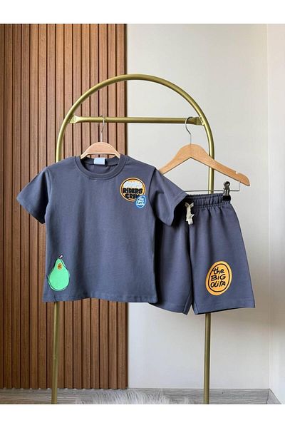 KidsSel New Season Avocado Printed Cotton Boys' Underwear Set
