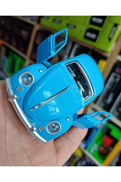 OYUNCAKSAHİLİ Volkswagen Bettle Klasik Nostaljik Kaplumbağa Araba Diecast Met...