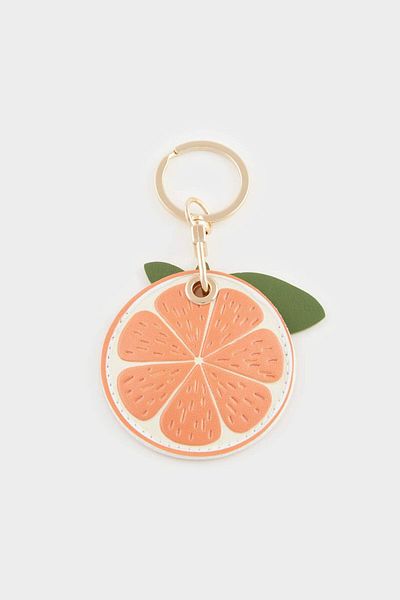 DeFacto Orange Motif Women's Charm Keychain E6640Axns