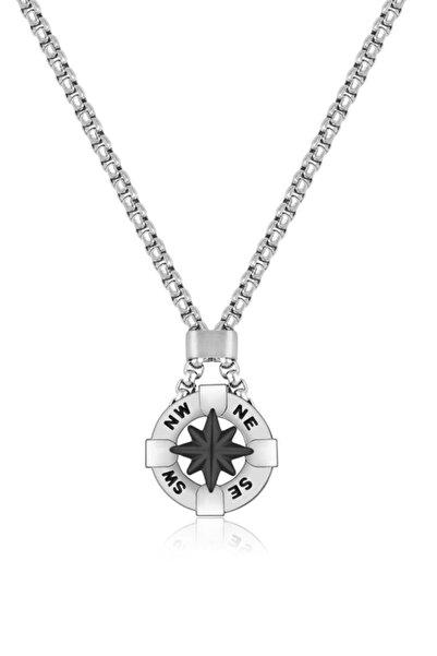 FERRO Gümüş Çelik Erkek Kolye FRJ10015A-G