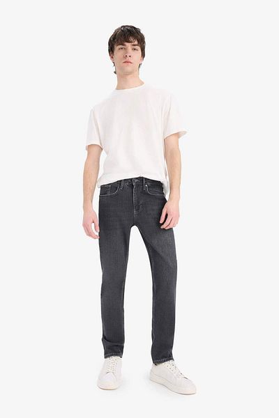 DeFacto Τζιν παντελόνι Slim Tapered Fit E7033AX25SP