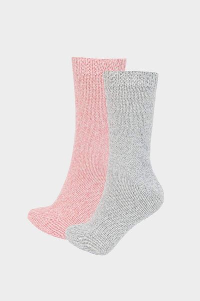 DeFacto 2er-Pack Woll-Wintersocken für Damen E9004axns