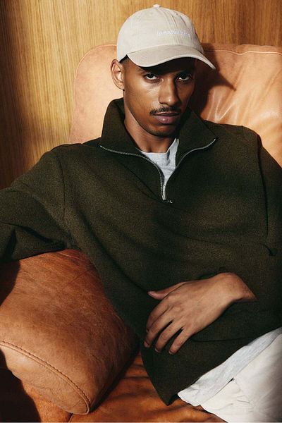 H&M Regular Fit Zip-top turtleneck jumper