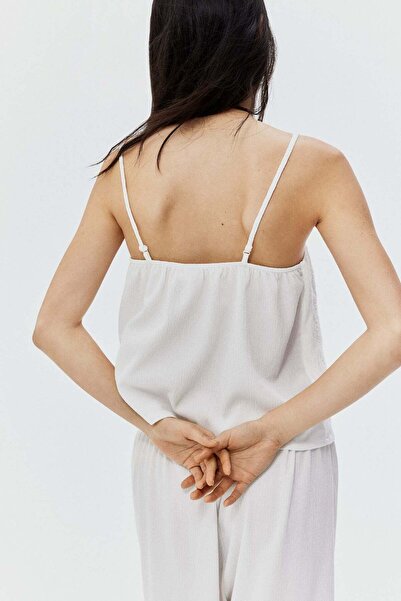 H&M Broderie anglaise strappy top