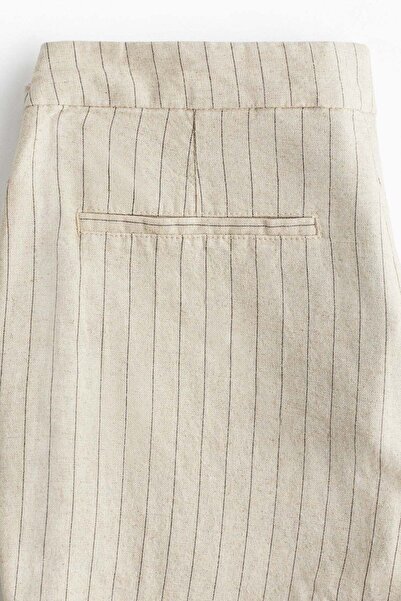 H&M Linen-blend tailored trousers