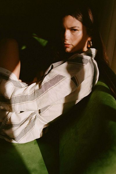 H&M Linen-blend Shirt Dress