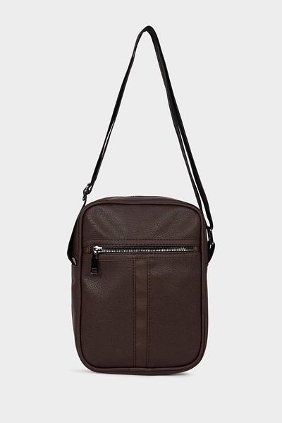 DeFacto Men's Faux Leather Crossbody Bag E7916Axns