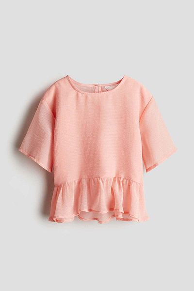 H&M Chiffon Peplum Top