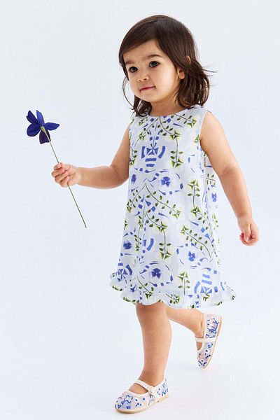 H&M Printed seersucker dress