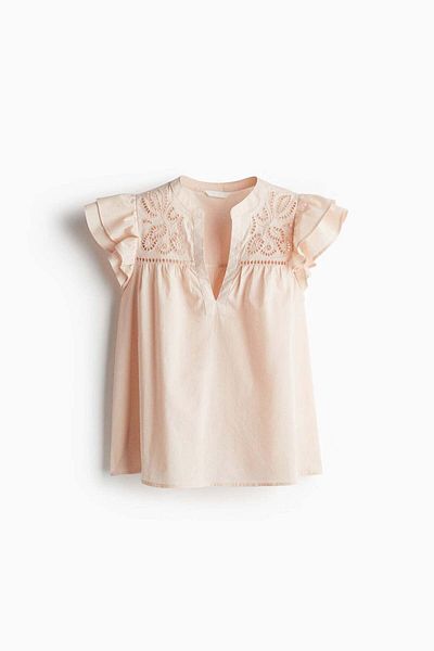 H&M Broderie anglaise blouse