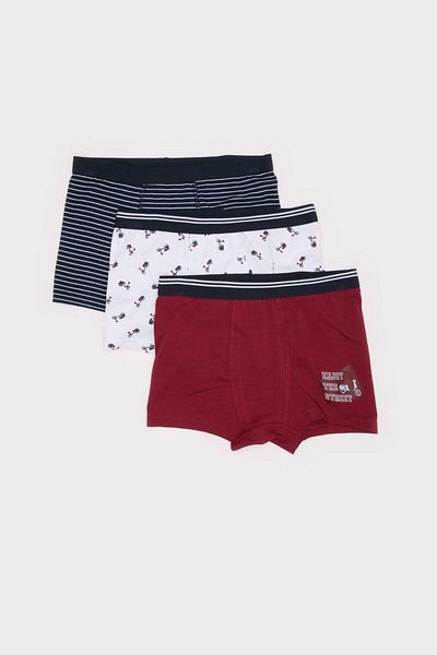 DeFacto Boy's Patterned 3-Piece Boxer B8412A825Sp