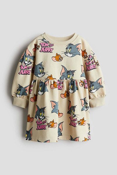 H&M Printed sweatshirt dress