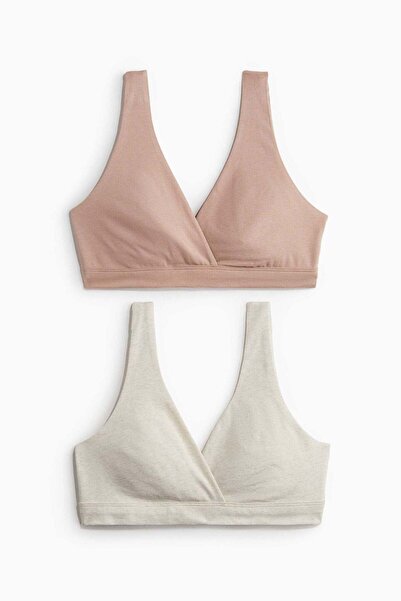 H&M MAMA 2-pack cotton nursing bras