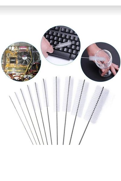 HBNC 1Pc Pipette Cleaning Brush Practical Bendable Cleaning Brush Keyboard Cleaning Brush White