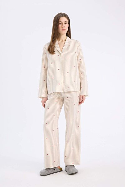 DeFacto Πιτζάμες Μουσελίνας μακριά-Φτιάχνετε μια αγάπη E5771AX25SP