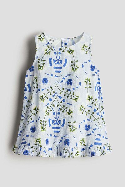 H&M Printed seersucker dress