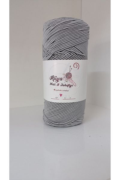 rüya hobi Slim Supra Single 200 Gr, Κερωμένο Σχοινί, Supla, Runner, Σχοινί τσάντας, Σχοινί βραχιολάκι, Σχοινί Pase (Γκρι)