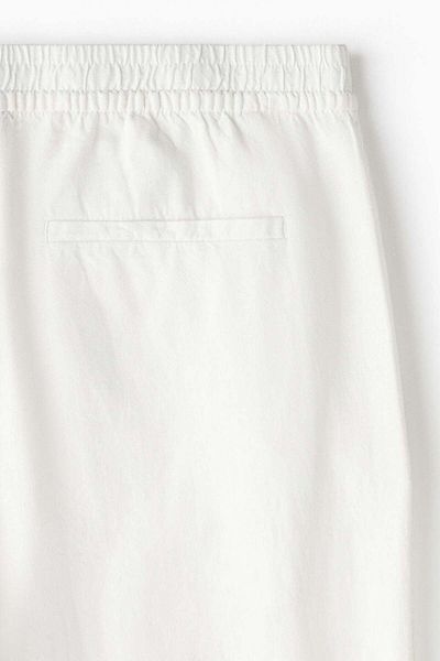 H&M Regular Fit Linen-blend Trousers