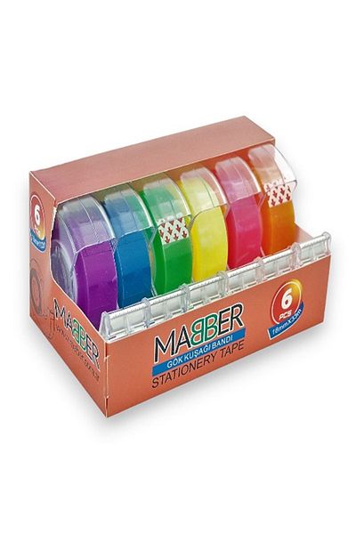 Maber Tape Color 18X33 Pack of 6 with Cutting Machine