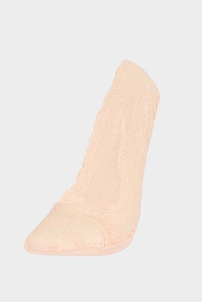 DeFacto Women's Lace Premium Ballerina Socks E8650Axns